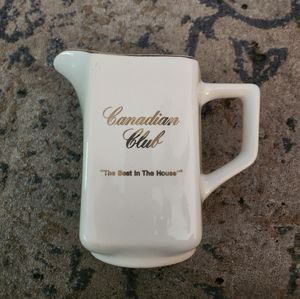 Canadian Club vintage pitcher barware